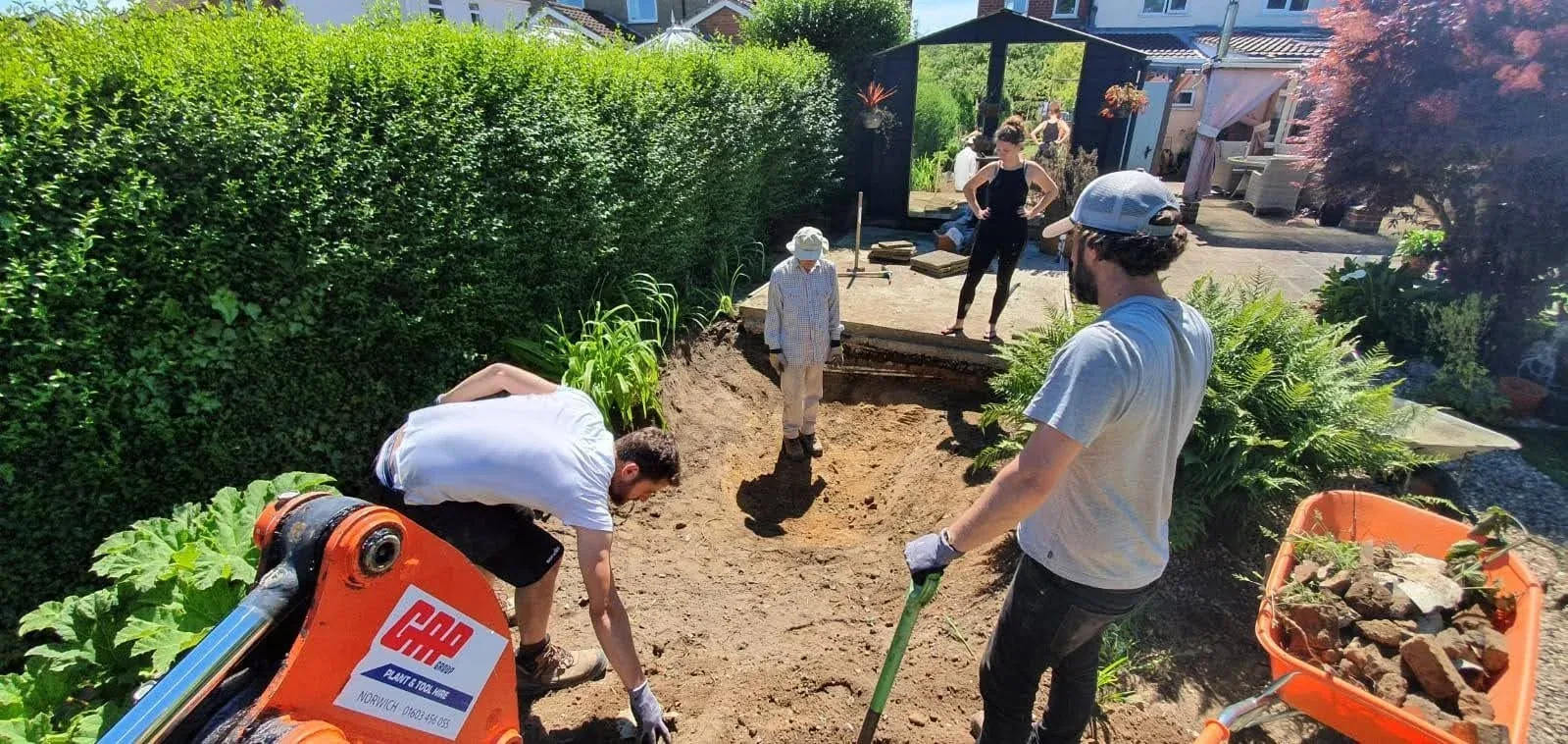 Volunteers doing maintenance work